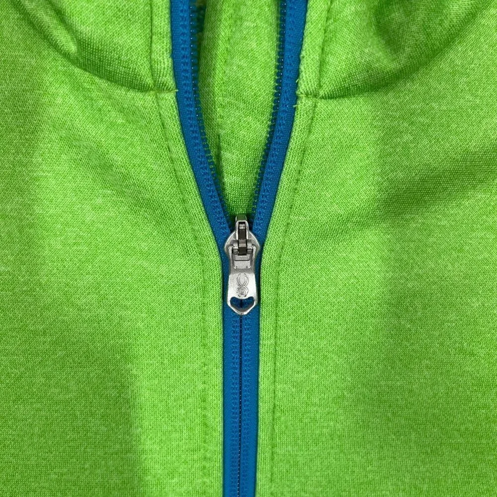 Spyder Full Zip Green Jacket Kids Size L. Girl / Boy
